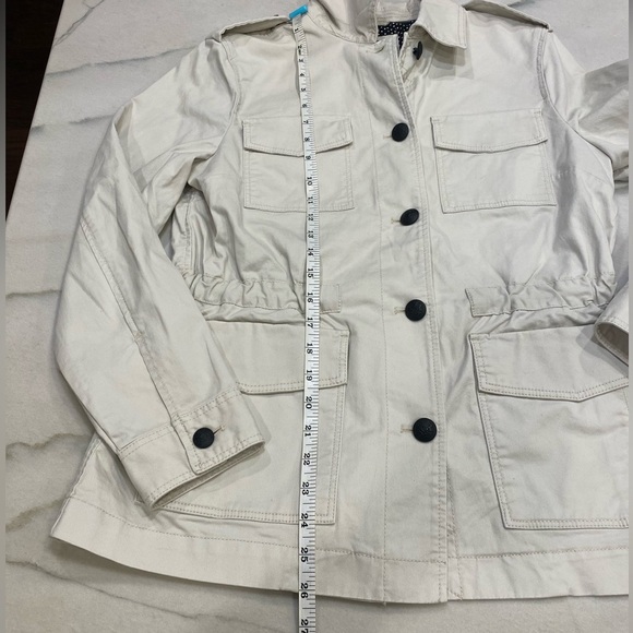 Banana Republic Utility Jacket Size Small Beige Button Up NWT - Picture 5 of 11